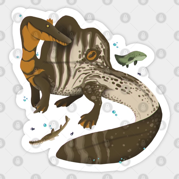 Spinosaurus Sticker by Wagglezags